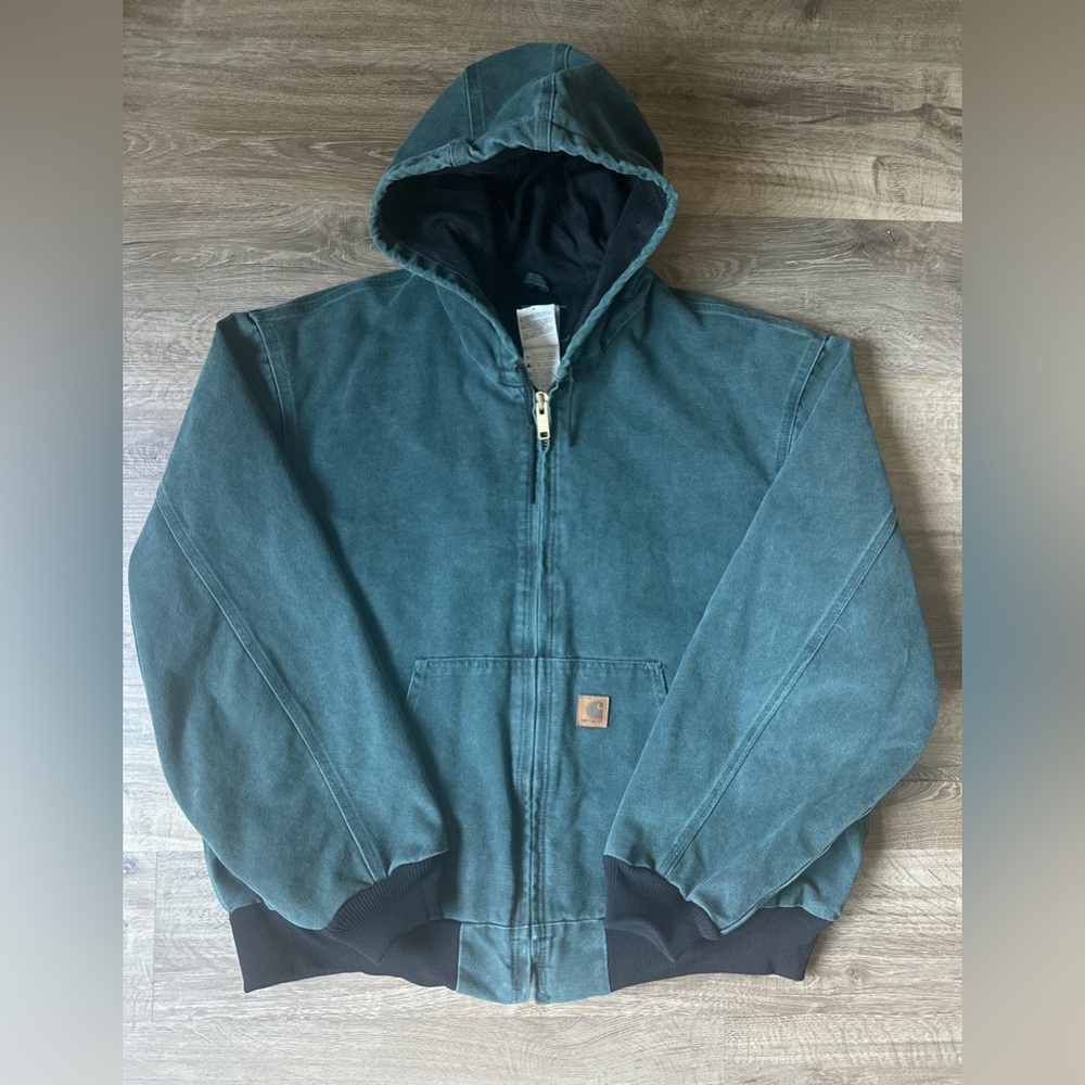 🔥 🇺🇸Vintage Carhartt J150 HTG Duck Active Jacket (07/03) – Made in USA – Mint